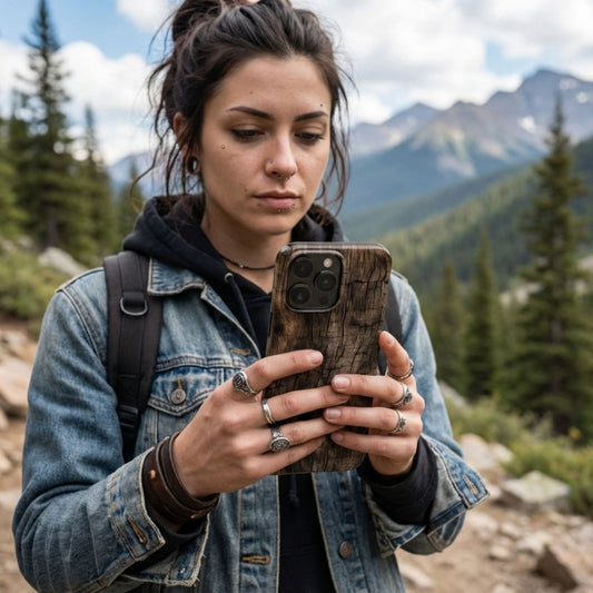 Rustic Woodgrain Tough Phone Case