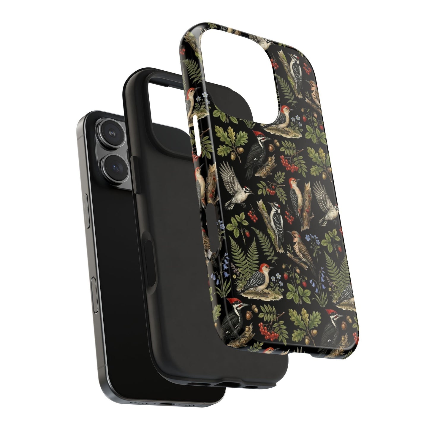 Botanical Woodpecker Phone Case