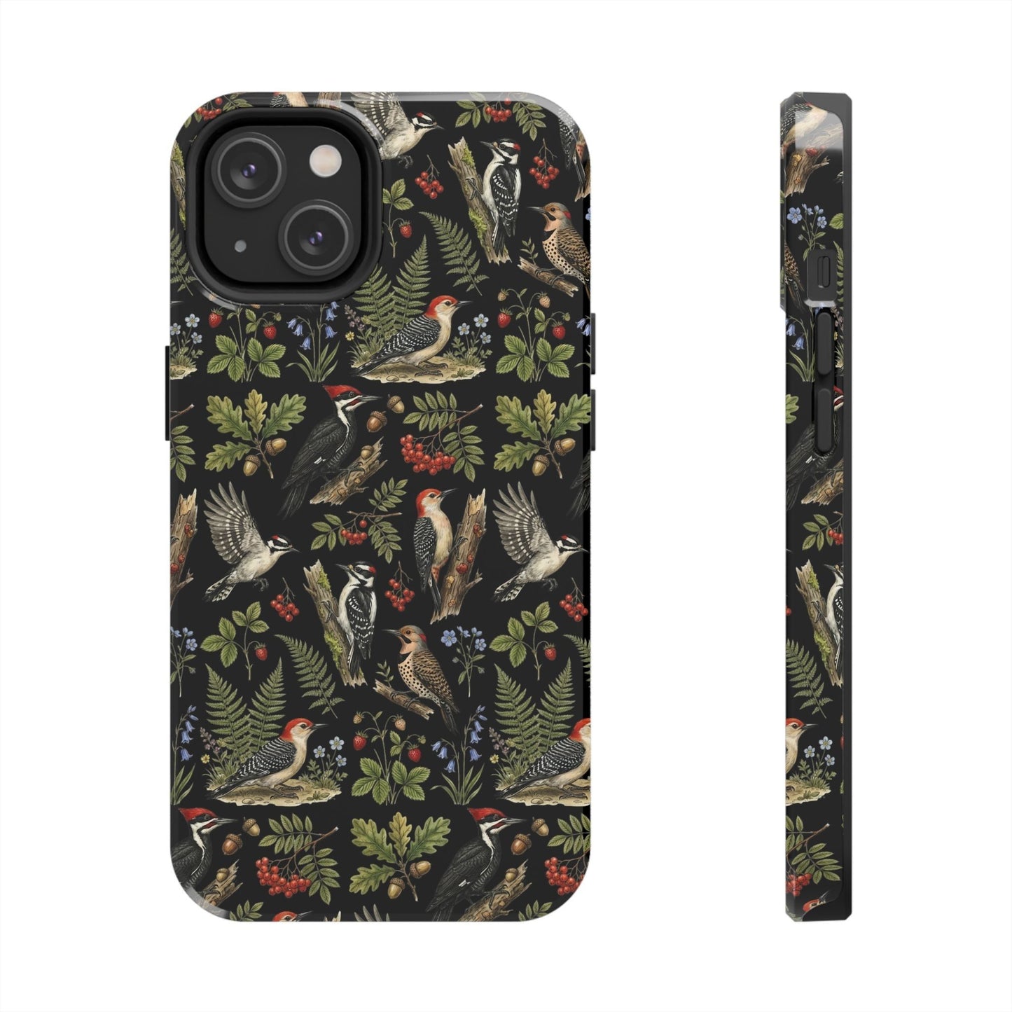 Botanical Woodpecker Phone Case