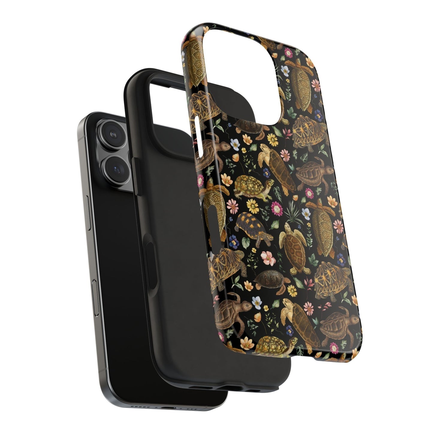 Floral Vintage Turtles Tough Phone Case