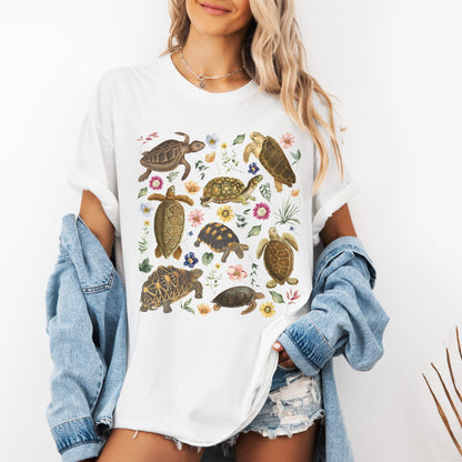 Vintage Turtle Floral T-Shirt