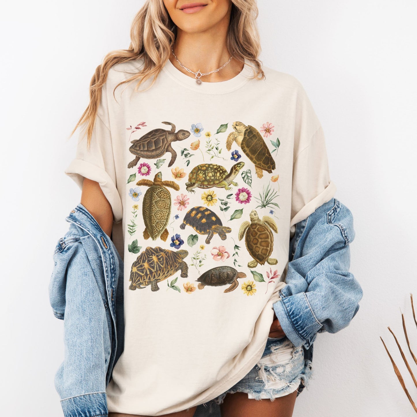 Vintage Turtle Floral T-Shirt