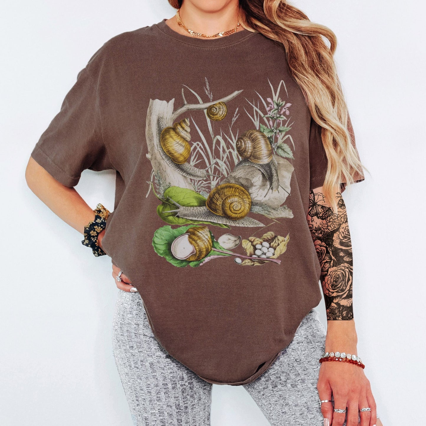 Vintage Snail Scene TShirt