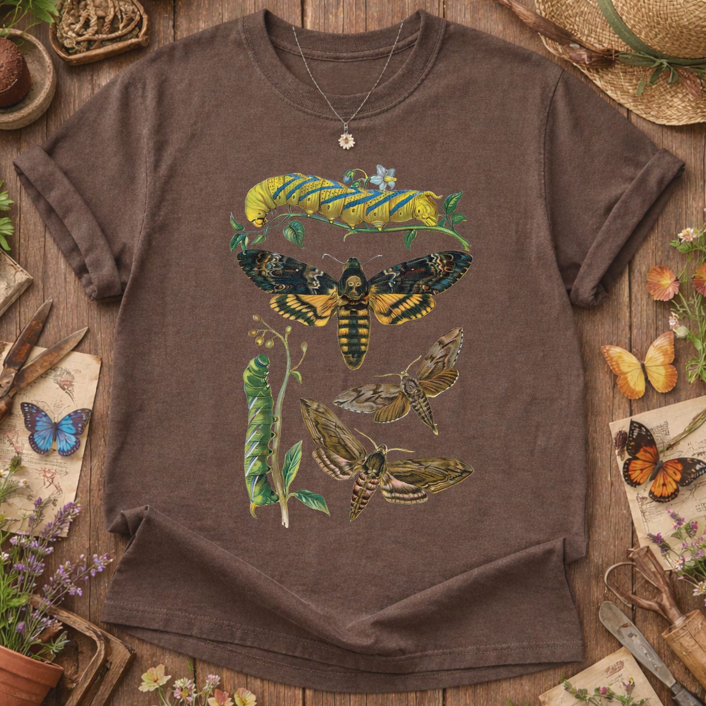 Vintage Naturalist Insect T-Shirt