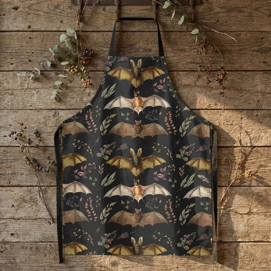 Botanical Bat Gothic Apron