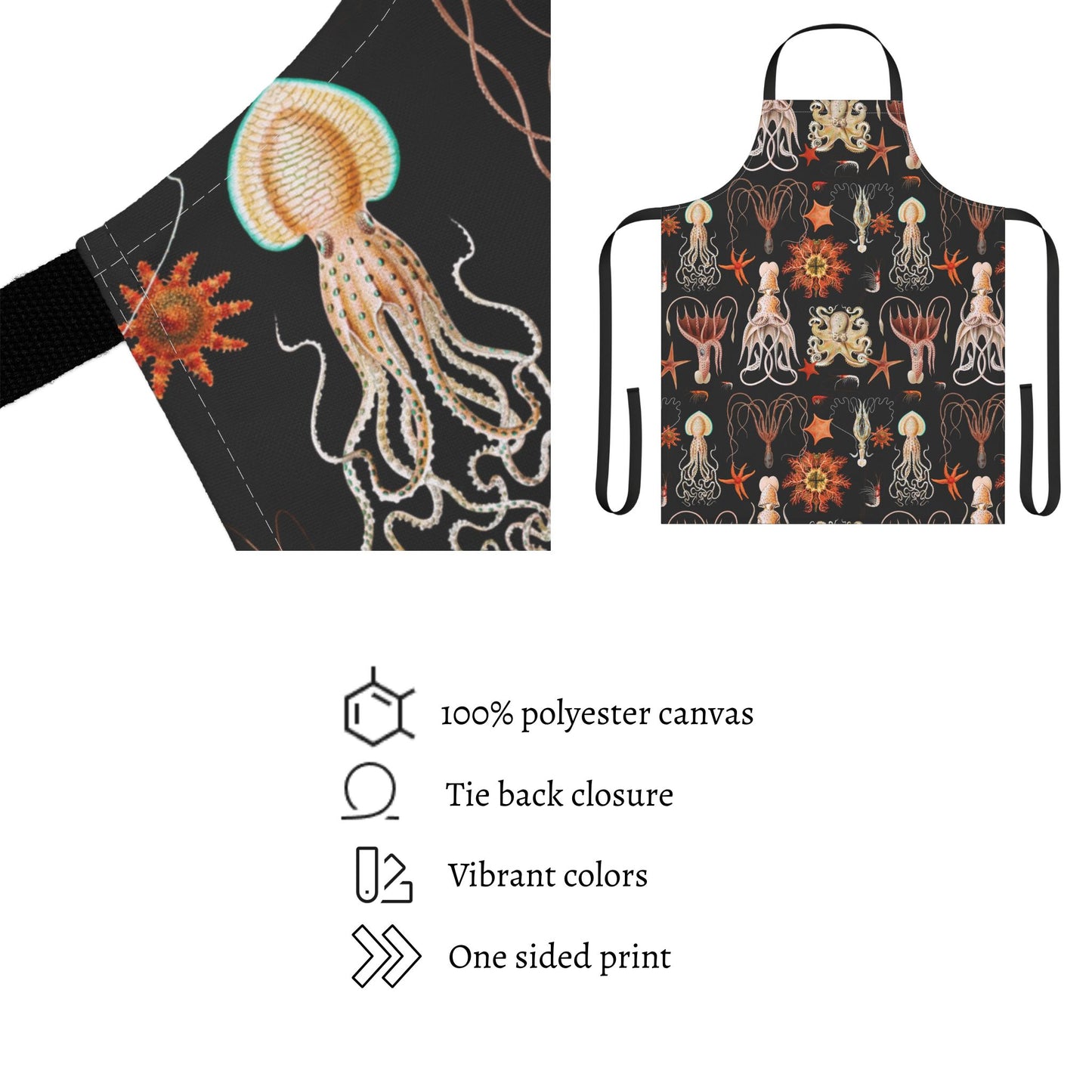 Vintage Octopus Ocean Life Apron