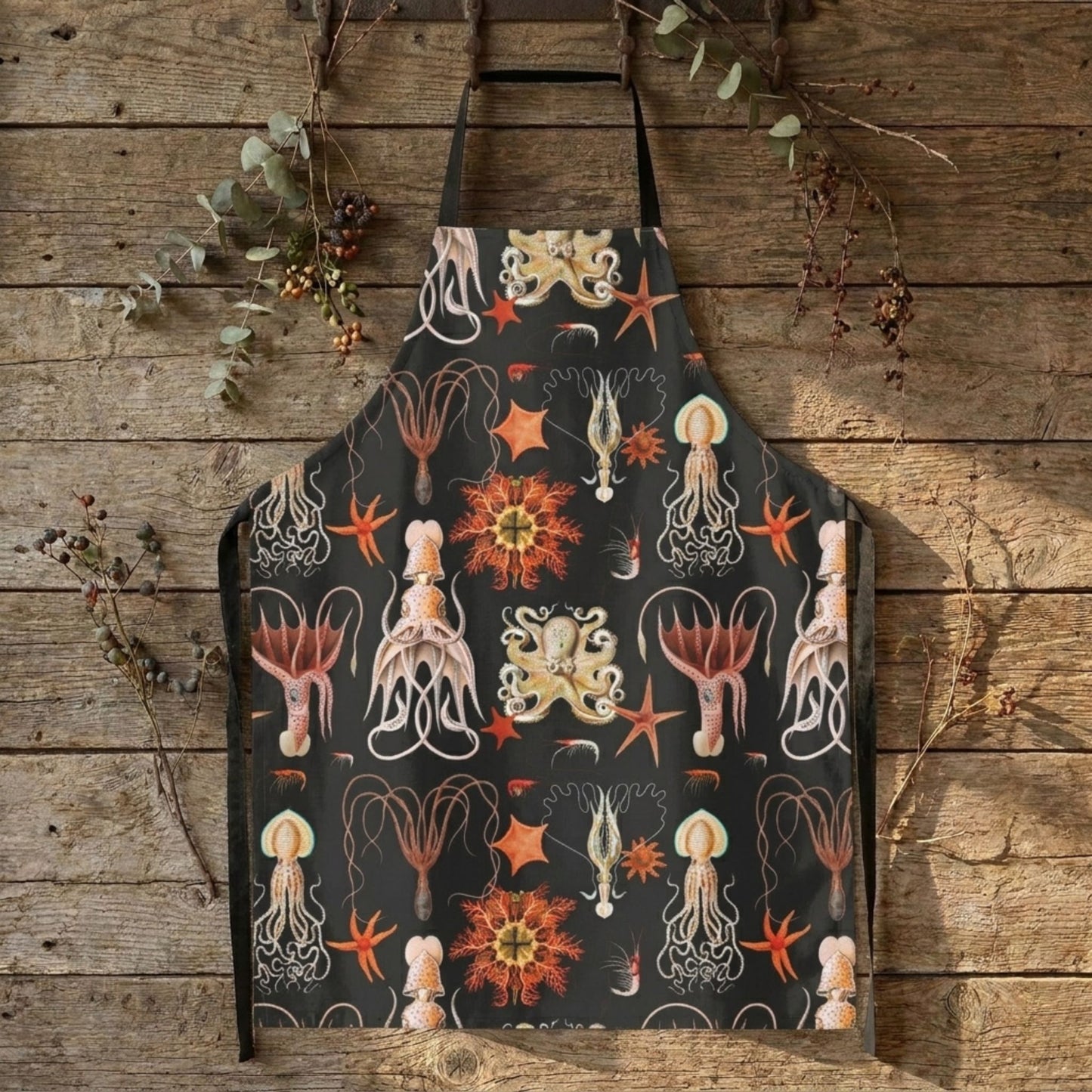 Vintage Octopus Ocean Life Apron