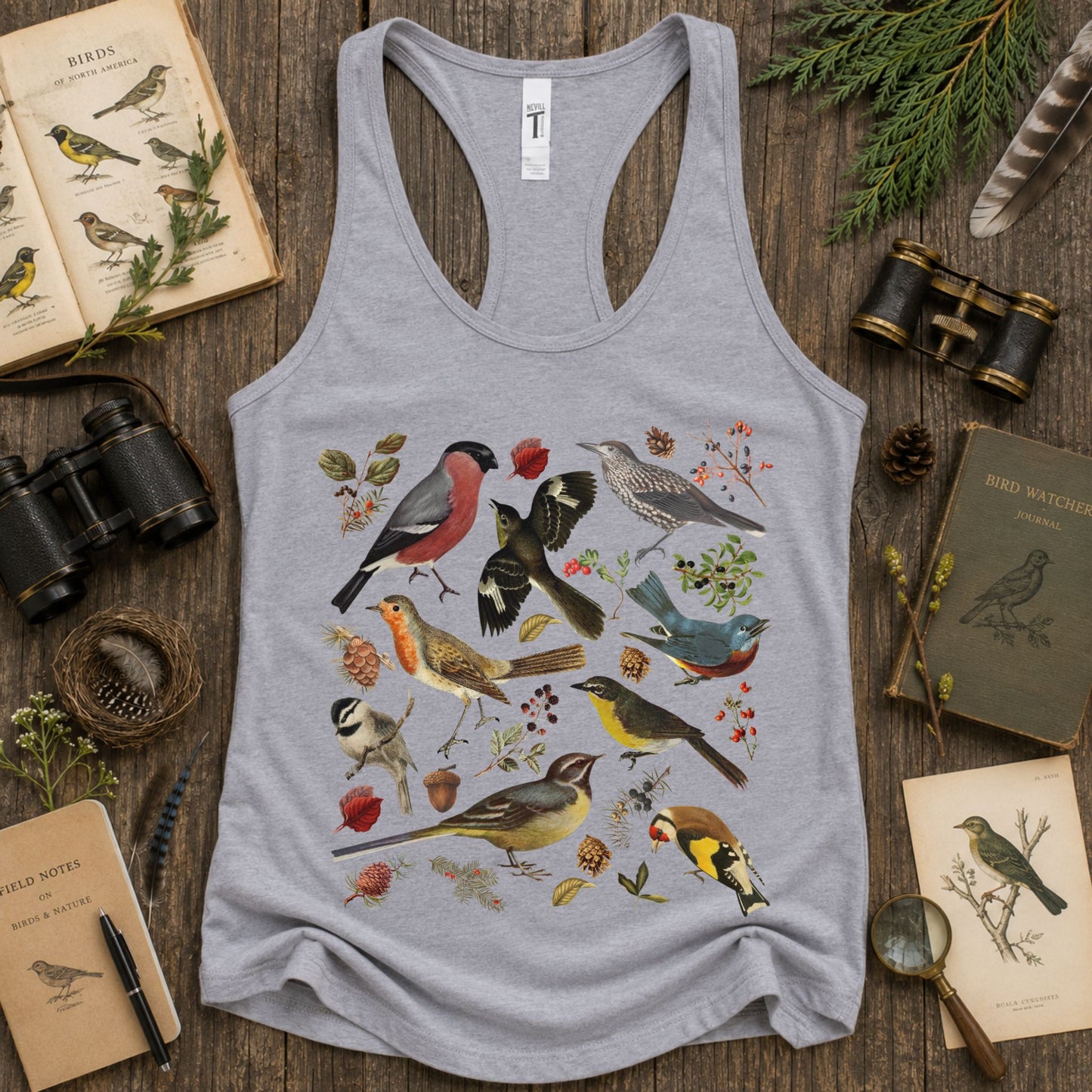 Forest Birds Racerback Tank Top