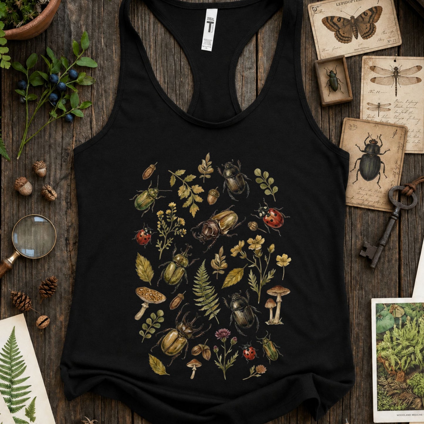 Insect Woodland Racerback Tank Top