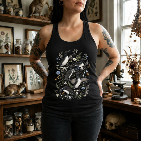 Wildflower Common Loon Racerback Tank Top