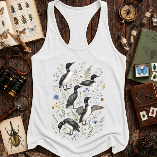Wildflower Common Loon Racerback Tank Top