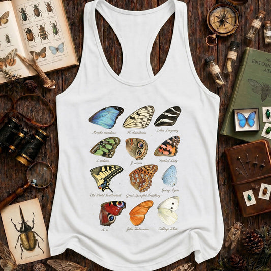 Butterfly Wings Classification Racerback Tank Top