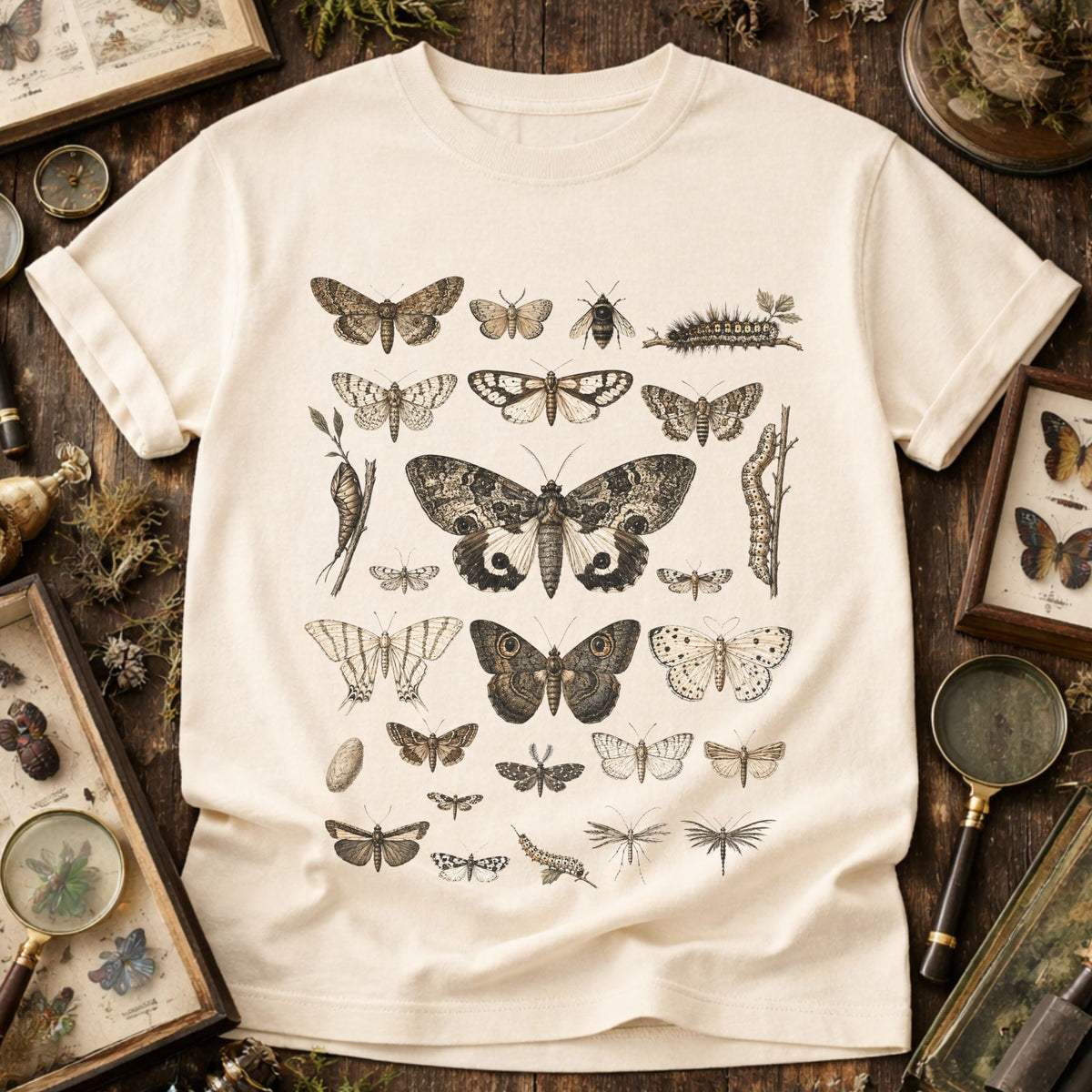 Vintage Moth Specimens T-Shirt