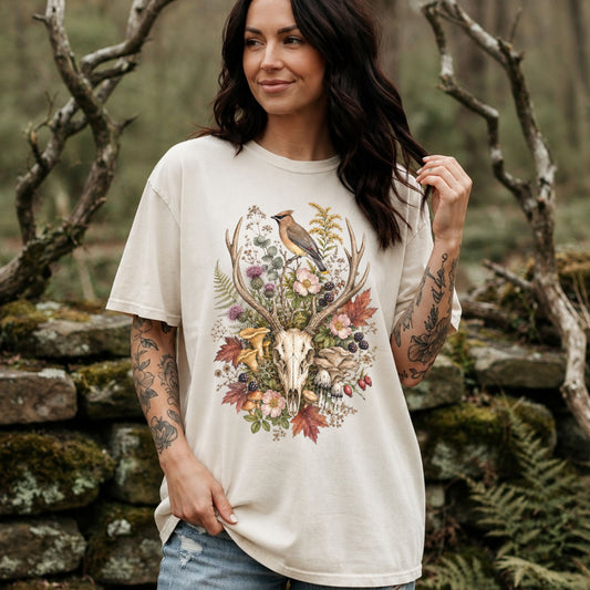 Woodland Relic Autumn Floral T-Shirt