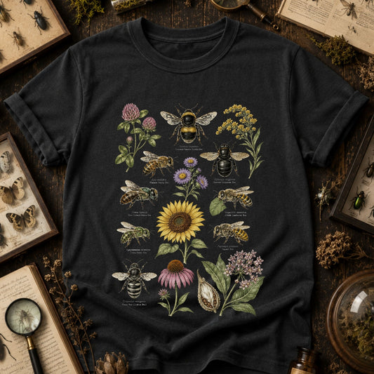 Bees of North American Collage T-Shirt