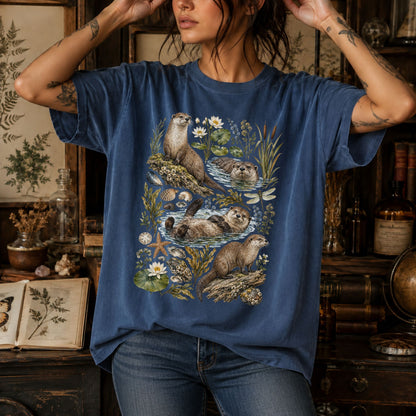 River Otter Scene T-Shirt