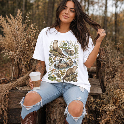 River Otter Scene T-Shirt