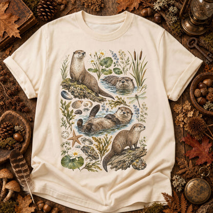 River Otter Scene T-Shirt