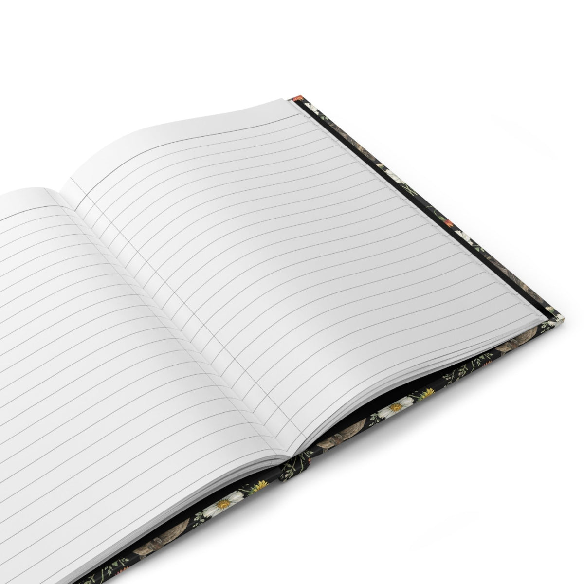 Wildflower Bats Hardcover Lined Journal