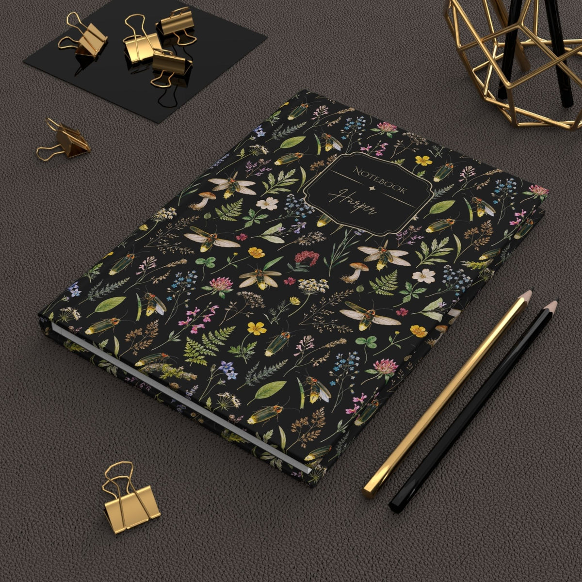 Fireflies Garden Hardcover Lined Journal