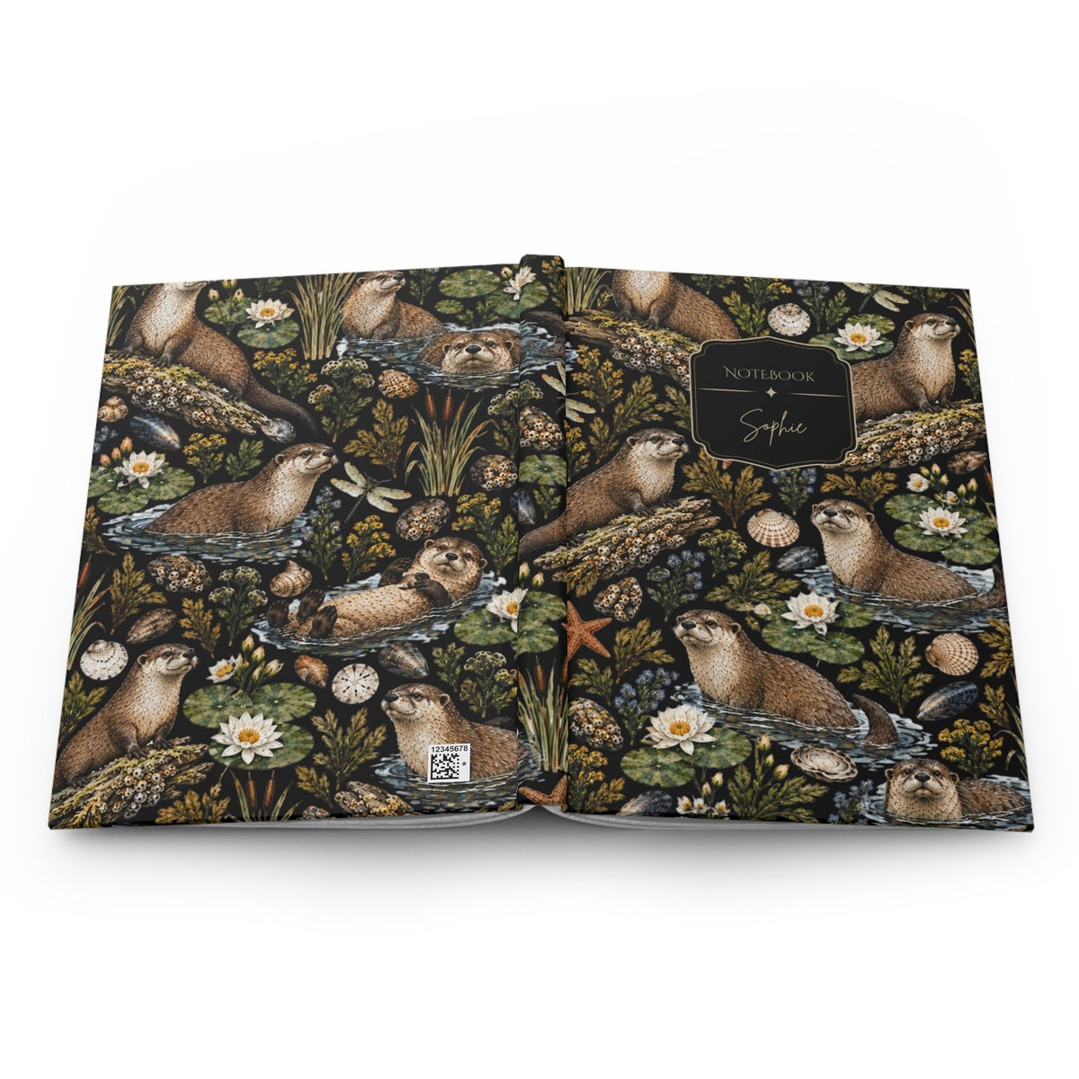 River Otter Hardcover Lined Journal