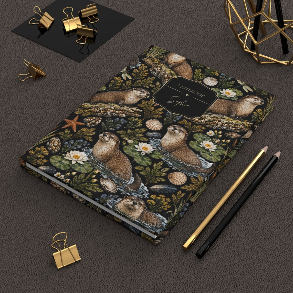 River Otter Hardcover Lined Journal