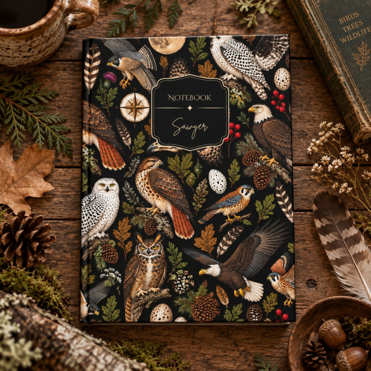 Birds of Prey Hardcover Lined Journal