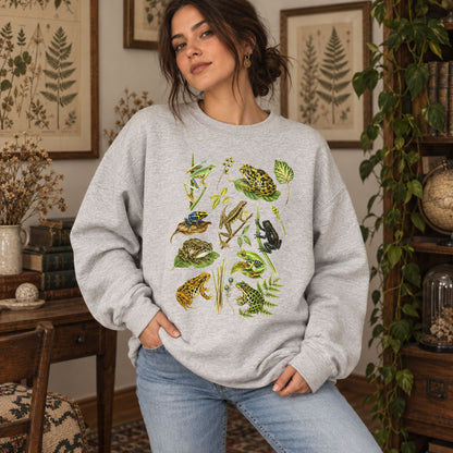 Naturalist Frog Collage Sweatshirt