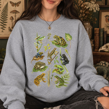 Naturalist Frog Collage Sweatshirt
