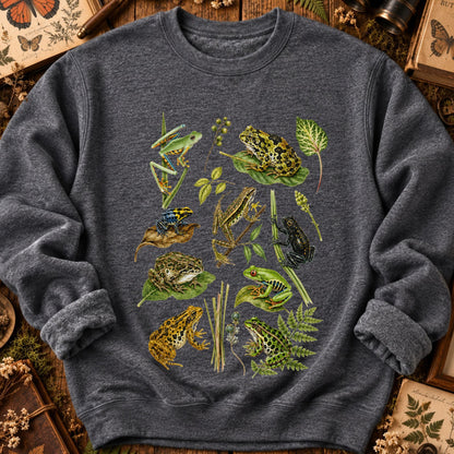 Naturalist Frog Collage Sweatshirt