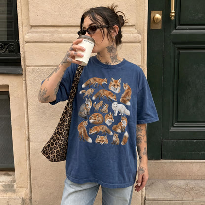 Woodland Fox Collage T-Shirt