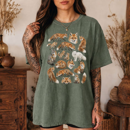 Woodland Fox Collage T-Shirt