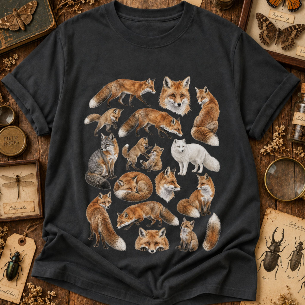 Woodland Fox Collage T-Shirt