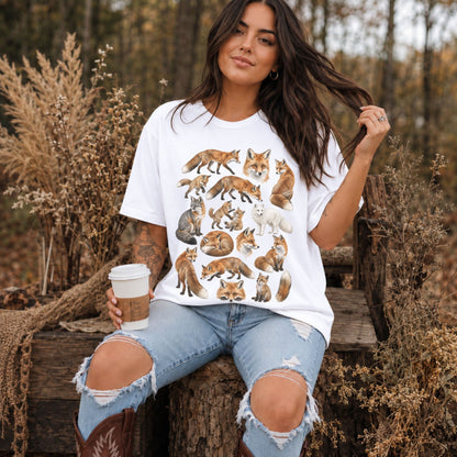 Woodland Fox Collage T-Shirt