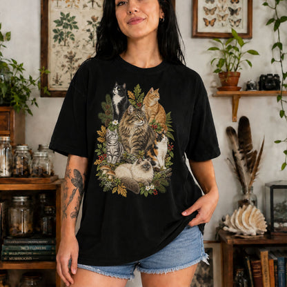 Forest Cats Nature Graphic T-Shirt