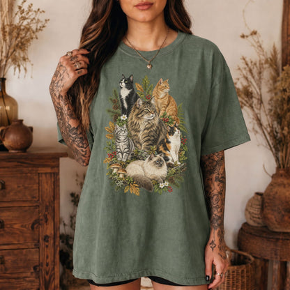Forest Cats Nature Graphic T-Shirt