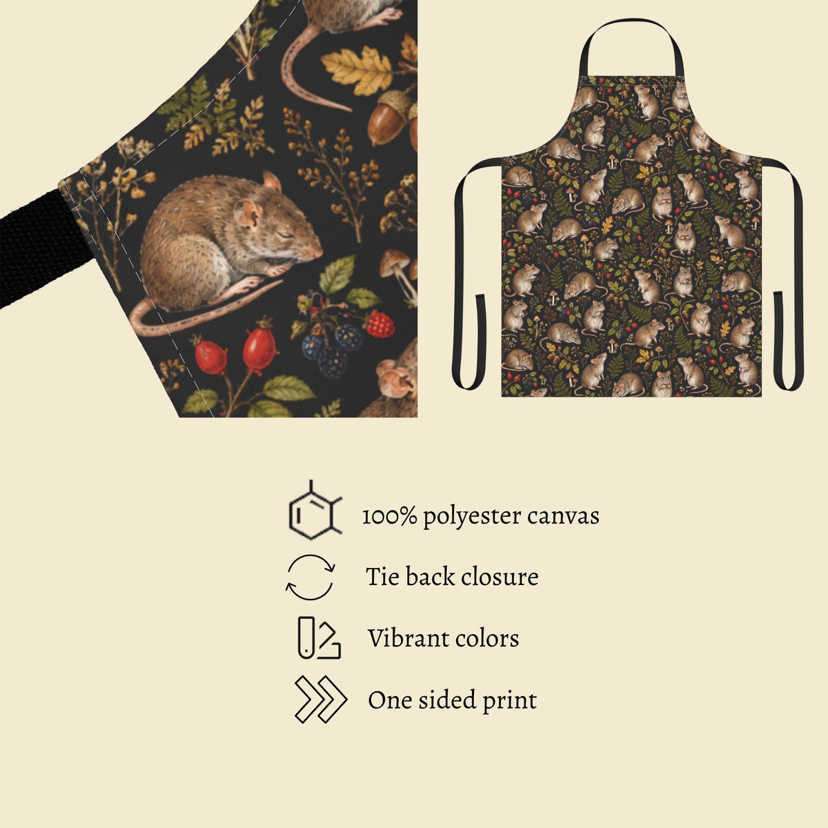 Woodland Rats Apron