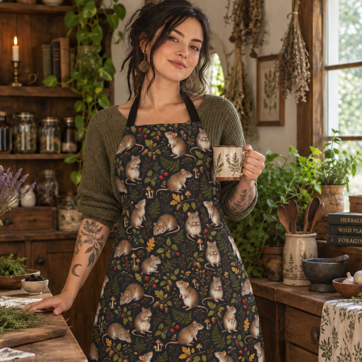 Woodland Rats Apron