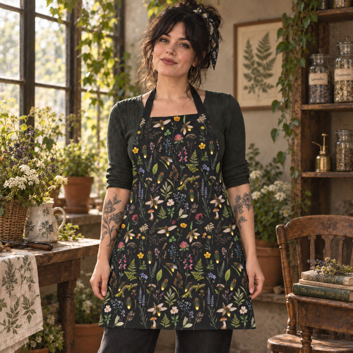 Fireflies Botanical Apron