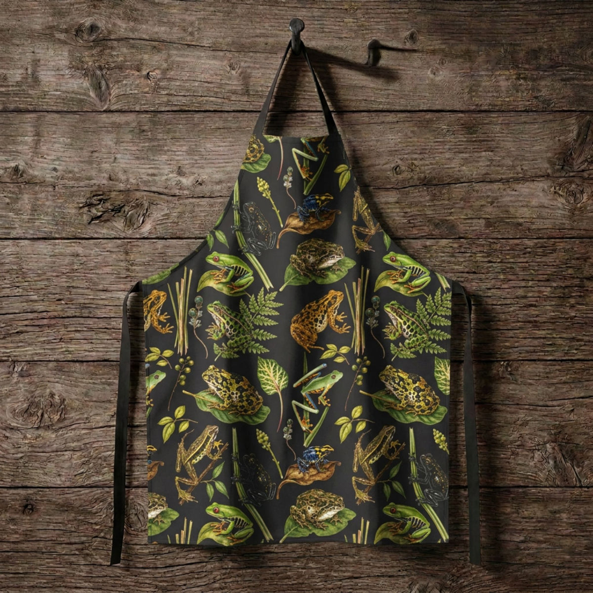 Naturalist Vintage Frogs Apron