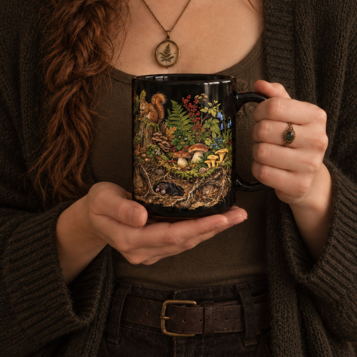 Woodland Animals Habitat 15 Ounce Mug