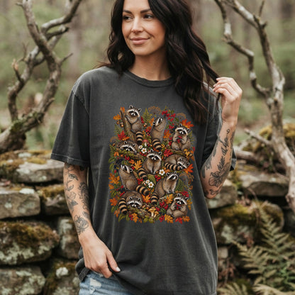 Woodland Mosaic Raccoon T-Shirt