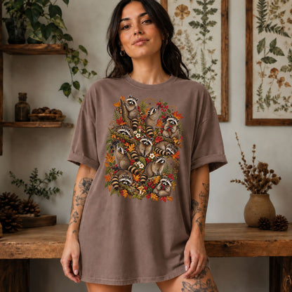 Woodland Mosaic Raccoon T-Shirt