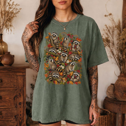 Woodland Mosaic Raccoon T-Shirt