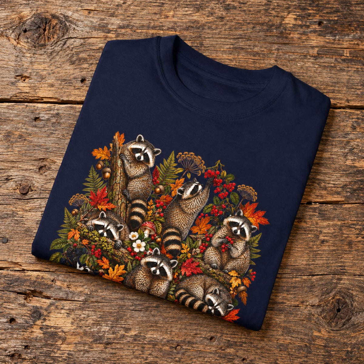 Woodland Mosaic Raccoon T-Shirt
