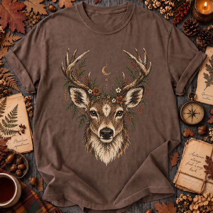 Deer Celestial Woodland Autumn T-Shirt