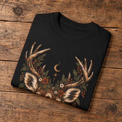 Deer Celestial Woodland Autumn T-Shirt