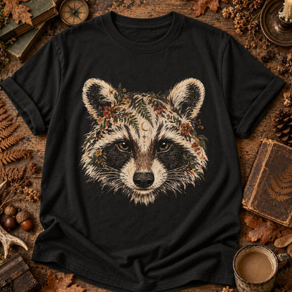 Raccoon Celestial Woodland Retro T-Shirt