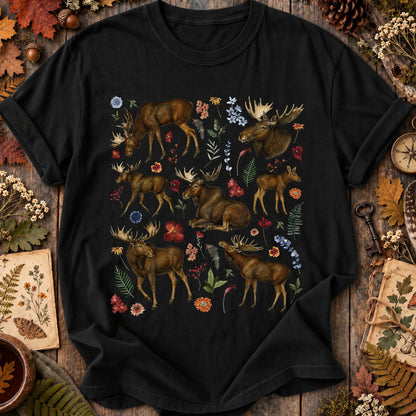 Wildflower Moose Wildlife T-Shirt