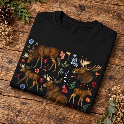 Wildflower Moose Wildlife T-Shirt